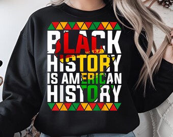 Black History is American History PNG - Bold Black History Design, African American History Clipart, Digital Download, Printable Art