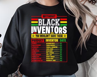 Without Black Inventors PNG - Inspirational African American Inventors, Historical Contributions Clipart, Black History, Digital Download