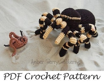 PDF Pattern - Amigurumi Tarantula and Cricket