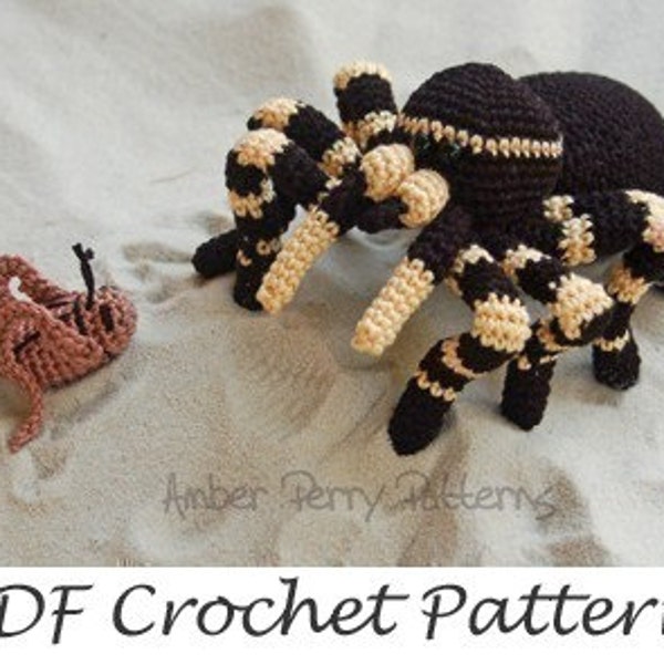 PDF Pattern - Amigurumi Tarantula and Cricket