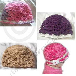 PDF Crochet Hat Pattern Zefenella Hat image 1