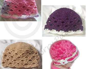 PDF Crochet Hat Pattern - Zefenella Hat