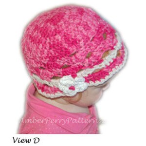 PDF Crochet Hat Pattern Zefenella Hat image 3