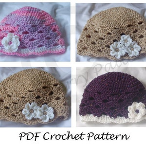 PDF Crochet Hat Pattern Zefenella Hat image 2