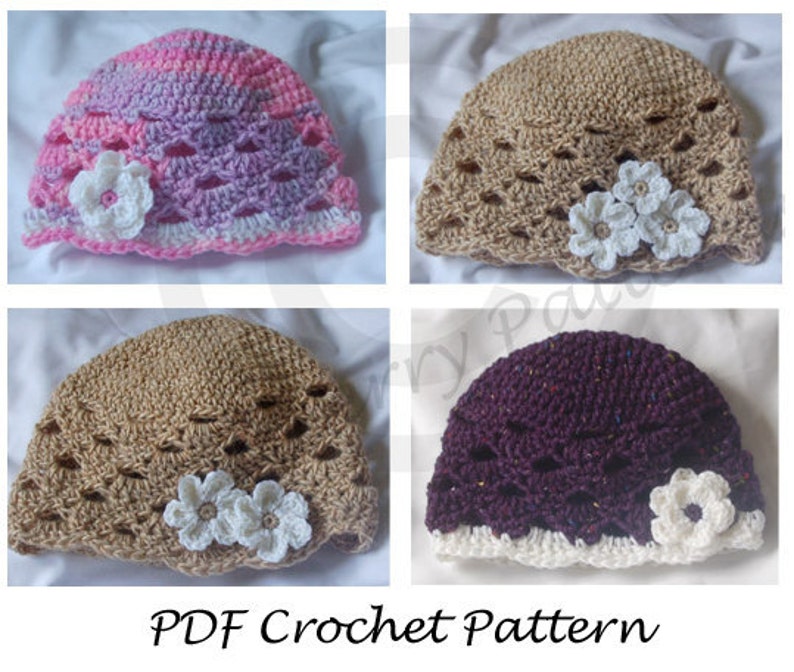 PDF Crochet Hat Pattern Zefenella Hat image 2