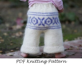 PDF Knitting Pattern - Butt Knits Ski Pants Longies