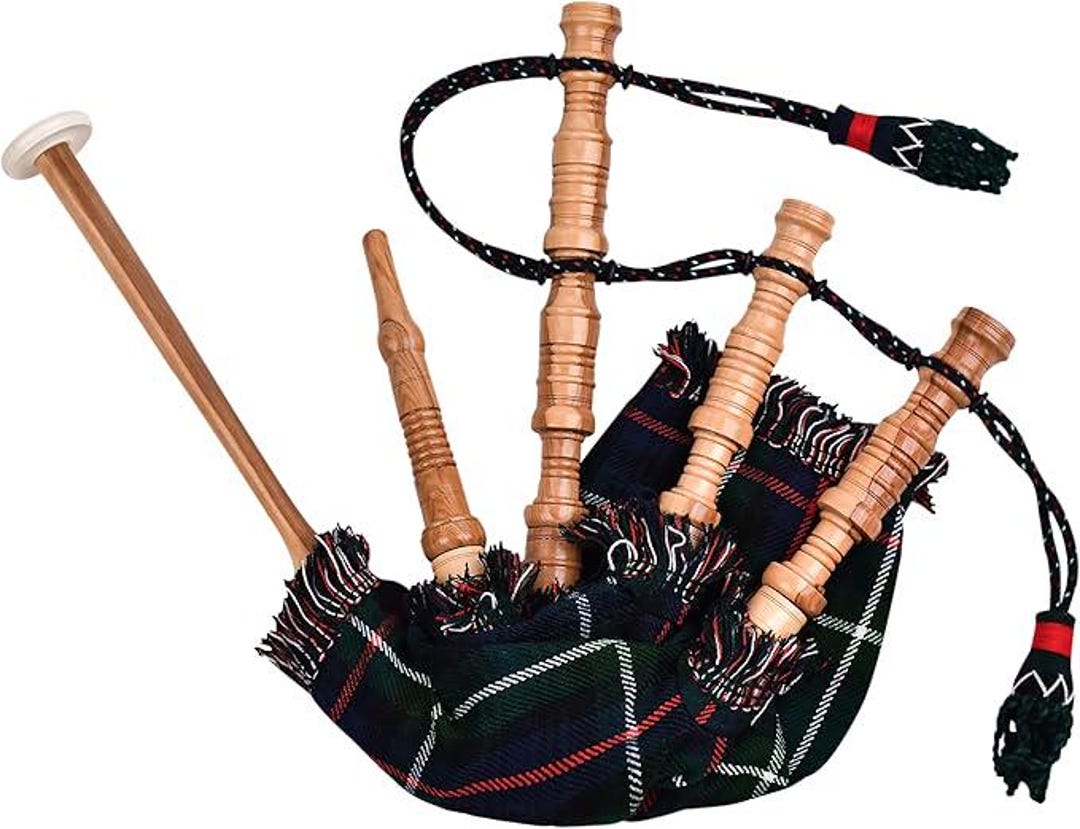 Mini Miniature Bagpipe, Rosewood Bagpipe For Beginners (Mackenzie