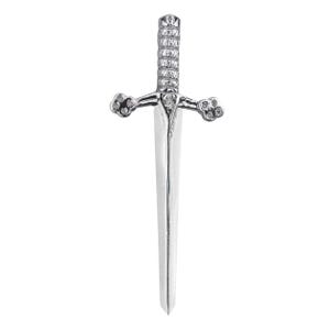 Scottish Kilt Pin Chrome for Men-Kilt Accessories for Men Bruce Sword