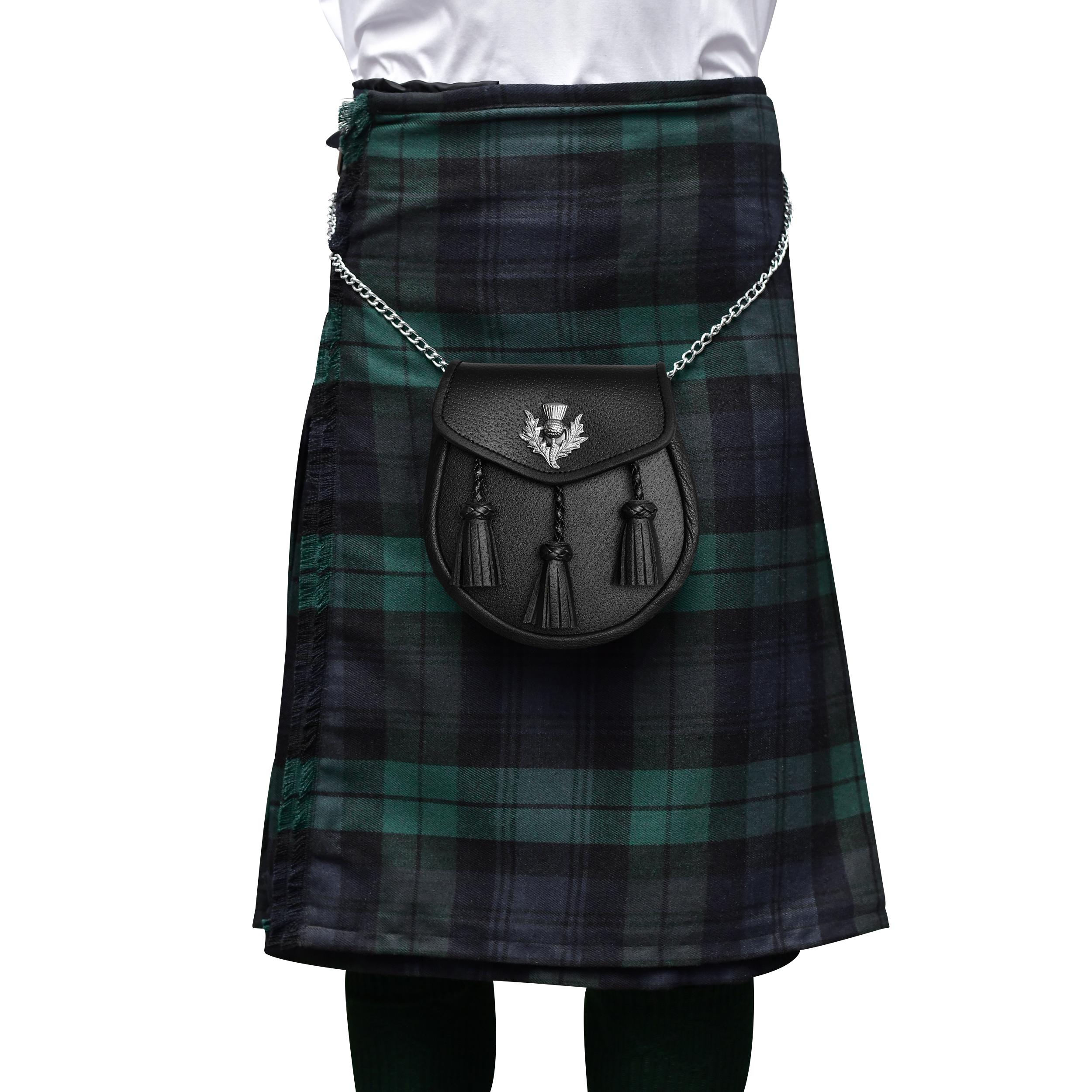 Handmade Scttish Highland Redstone Real Leather Semi Dress  display picture 1