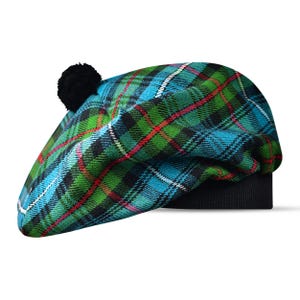 Scottish Tartan Tam o Shanter with Pom Pom