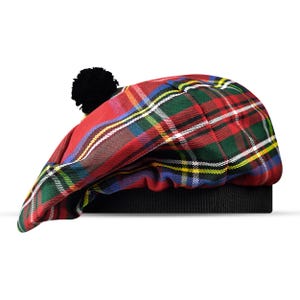 Scottish Tam O Shanter Tammy Hat Tartan Acrylic Wool Ancient  display picture 1