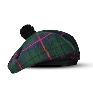 Scottish Tam O Shanter Tammy Hat Tartan Acrylic Wool Davidson Tartan