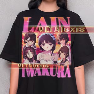 LAIN IWAKURA Shirt - Lain Iwakura Retro Tees, Lain Iwakura Bootleg Tshirt, Lain Iwakura Vintage 90s, Anime Character Sweatshirt