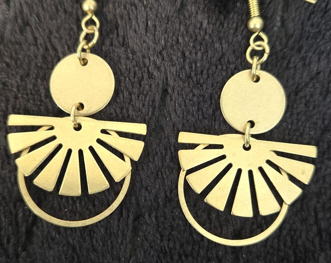 Raw Brass Earrings (Mini)