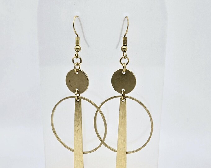 Raw Brass Earrings (Mini)