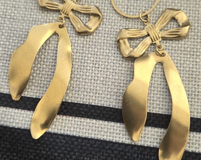 Raw Brass Earrings