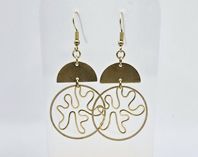 Raw Brass Earrings (Mini)