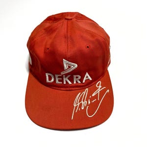 Vintage  Ferrari Dekra Racing Cap Michael Schumacher Formula 1 Hat