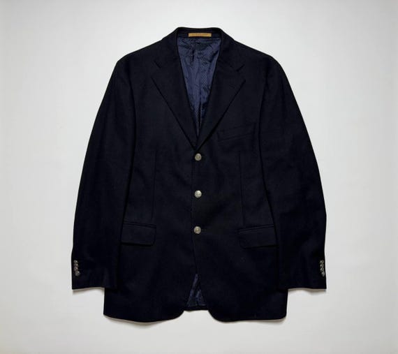 Corneliani, Vintage Corneliani Wool Blazer Men’s Navy Made in Italy Size 50R US 40R Classic