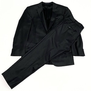 Pal Zileri Wool Suit Dark Gray Pinstripe Made in Italy Men’s Size 50 | Classic Two Piece