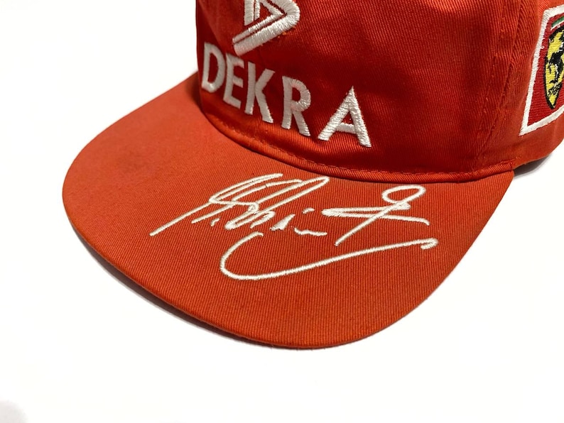 Casquette Ferrari Dekra Schumacher Formula 1 Logo F1 vintage des années 00 signée - France