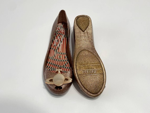 Vivienne Westwood X Melissa Glitter Ultragirl Flats | Rose Pink