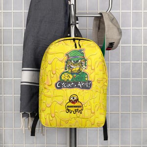 Subtronics Cyclops Army Waterproof Backpack for Festivals, School, Raves, Travel Laptop Book Bag Back to School for Men Women Unisex