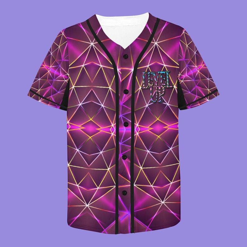 Camiseta Level Up: Camisetas con botones para festivales y raves para hombre, mujer y unisex. imagen 7