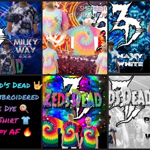 Zeds Dead Tie-Dye T-shirt Music Festival Tees for Men Women Unisex