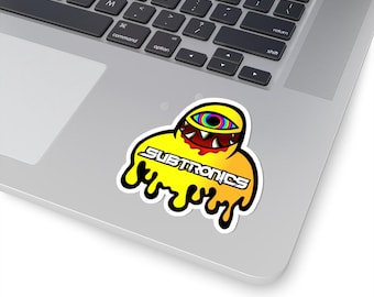 Vibrant Subtronics Kiss-Cut Rave Stickers for EDM Music Lovers, Laptop Decals, Party Favors, Cool Decor, Music Festivals
