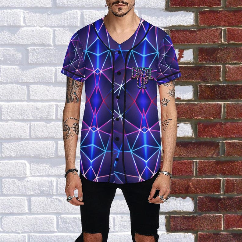 Camiseta Level Up: Camisetas con botones para festivales y raves para hombre, mujer y unisex. imagen 11
