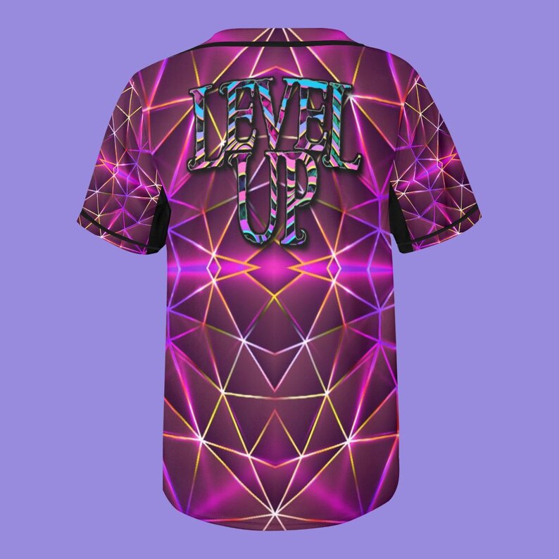 Camiseta Level Up: Camisetas con botones para festivales y raves para hombre, mujer y unisex. imagen 6