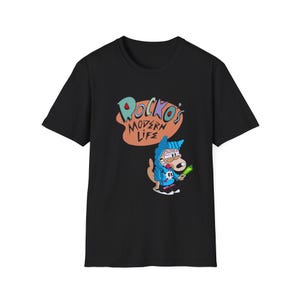 Rickos Modern Life Nickelodeon Cartoon T-Shirt, Mens Womens Unisex Graphic Tee, Fun Gift for Kids and Adults, Casual Wear, Birthdays