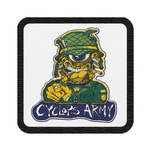 Subtronics Cyclops Army Embroidered Iron-on Festival EDM Artist Rave Patches
