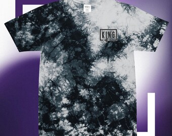 Camiseta bordada de gran tamaño con efecto tie-dye de Sullivan King para hombre y mujer, unisex