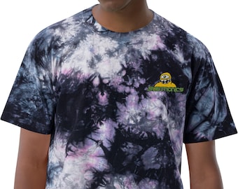 Subtronics geborduurd tie-dye rave-T-shirt muziekfestival T-shirts voor heren dames uniseks