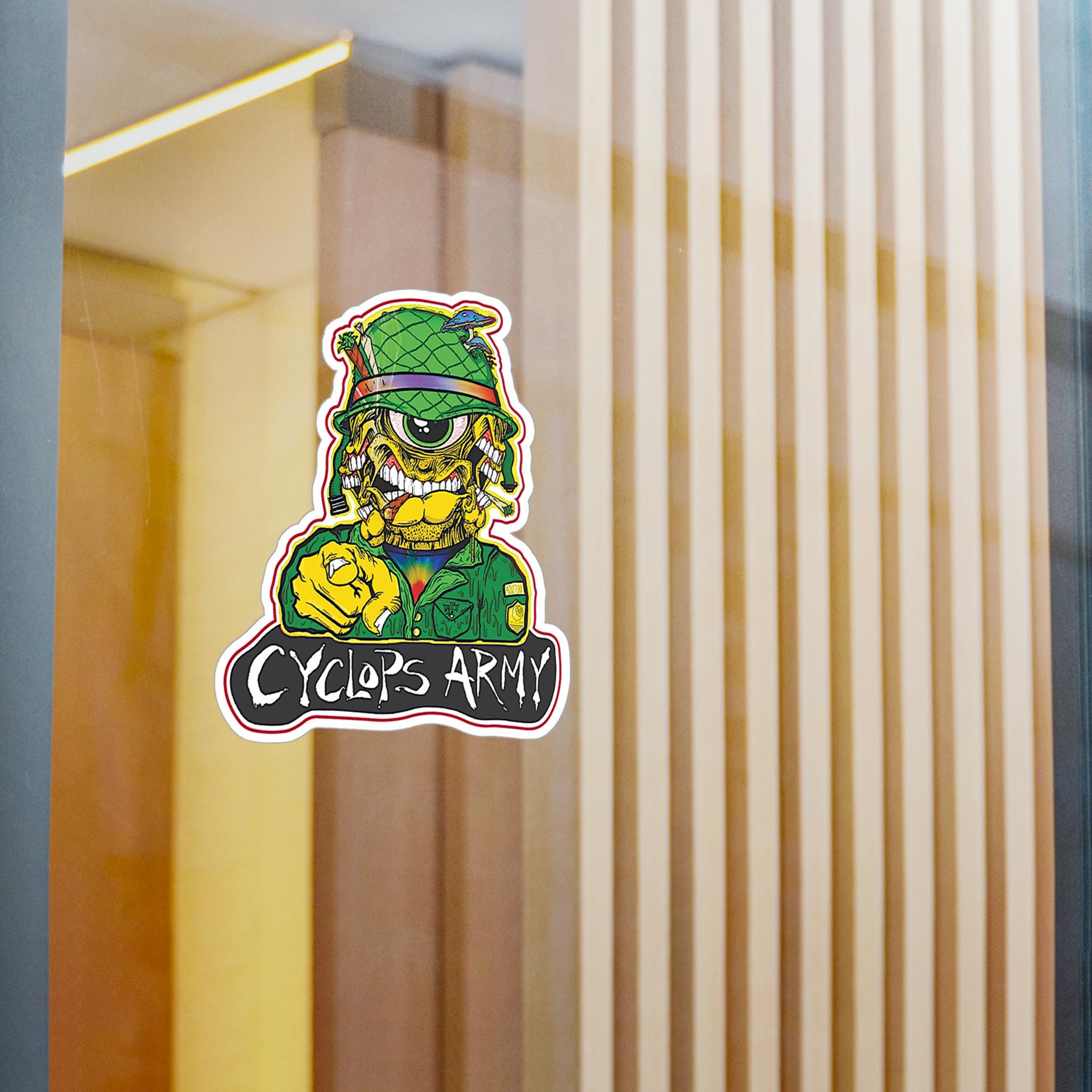 Subtronics Cyclops Army Vinyl Decal, Rave EDM Sticker - Etsy