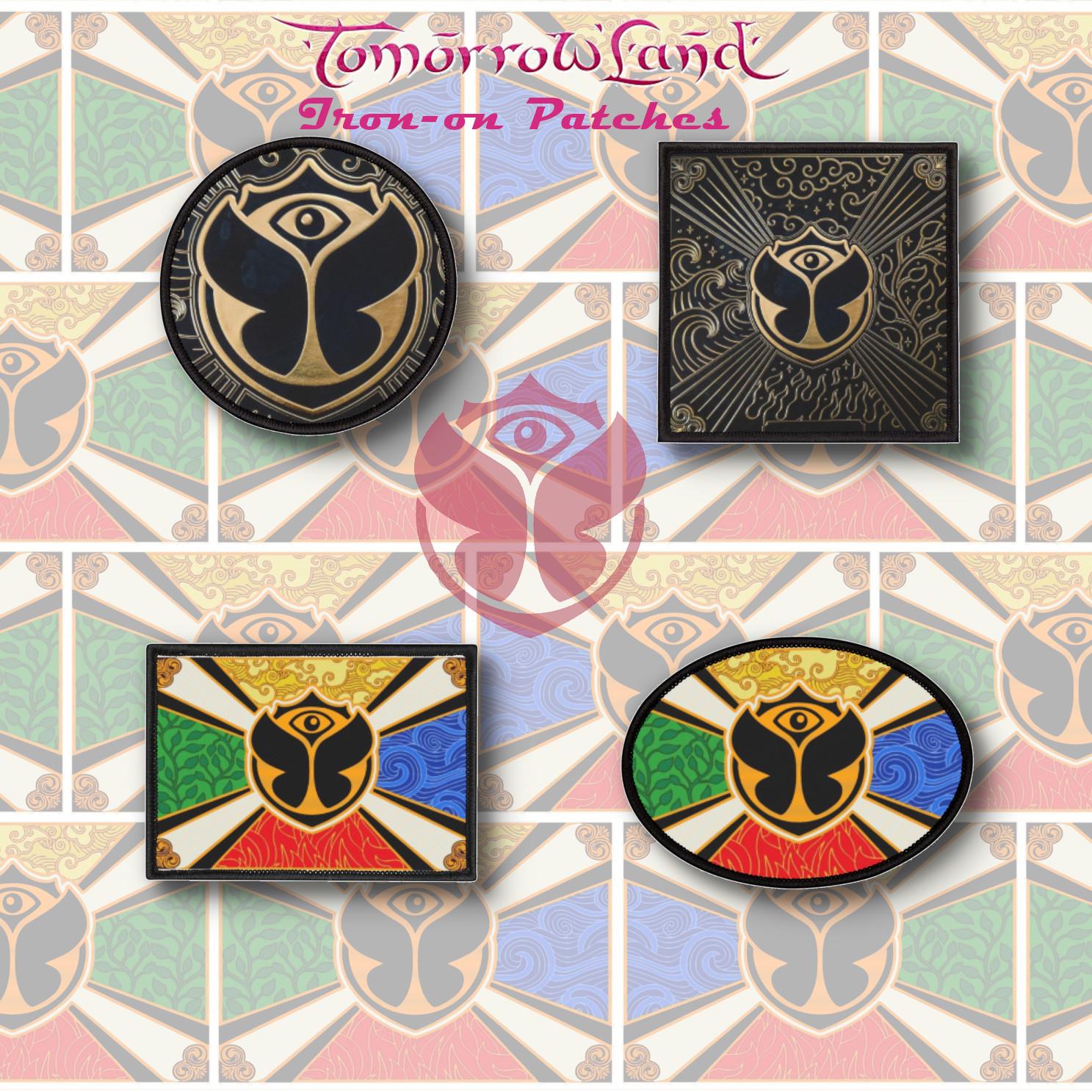 alfasnake 　TOMORROWLAND PILGRIM Tomorrowland Iron-on Festival Patches for Rave Outfit