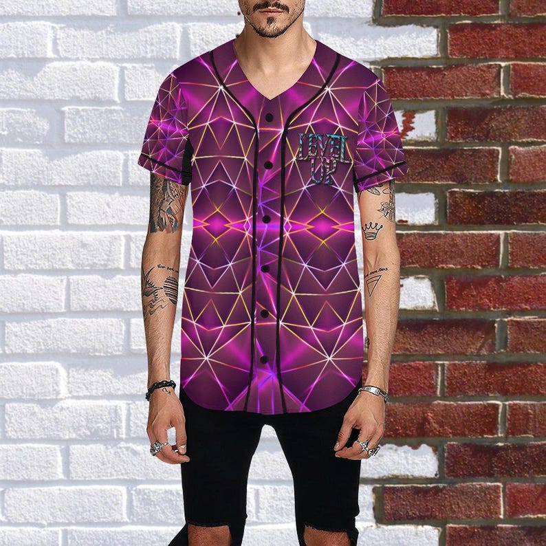 Camiseta Level Up: Camisetas con botones para festivales y raves para hombre, mujer y unisex. imagen 13