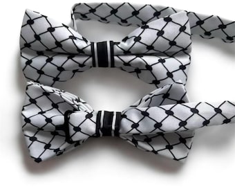 Keffiyeh Bow Tie  - Palestine - Kufiyah - necktie - kuffiyah - Kufiya - Formal - Suit - Ties