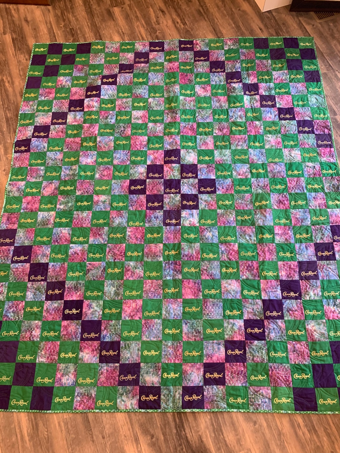 Custom Crown Royal Quilt, Custom Quilts Made With Crown Royal Bags