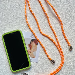 Universele mobiele telefoonketting met karabijnhaak - Telefoonketting - Verstelbare schouderband en nekband - Duurzaam snoer
