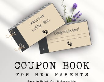 New Parent Coupon Book, Baby Shower Gift (Printable)