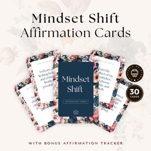 Cartes d'affirmation pour le changement d'état d'esprit, citations positives quotidiennes stimulantes pour la croissance personnelle, la motivation et le renforcement de la confiance en soi, cadeau pour prendre soin de soi