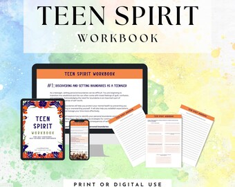 Quaderno di lavoro per adolescenti: diario digitale stampabile per la scoperta di sé, la fiducia in se stessi e l'aumento dell'autostima