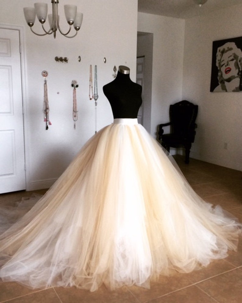 wedding ball gown tulle skirt