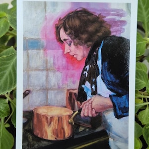 Carte postale de créateur, portrait de Colette