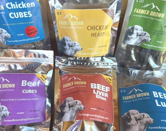 Dog Treat Sampler Box: Freeze-Dried & Air-Dried Meat Snacks