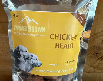 Freeze Dried Chicken Heart Dog Treats – Single Ingredient, High Protein