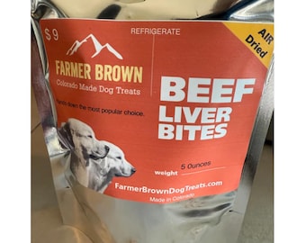 Air Dried Beef Liver Dog Treats: High Protein, Single Ingredient